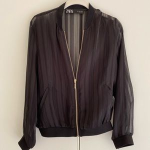 Zara sheer blazer